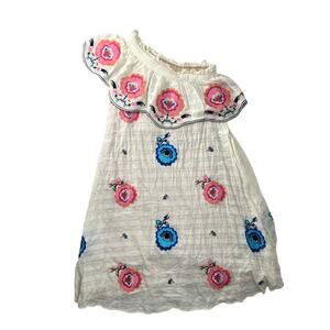 Plenty by Tracy Reese Embroidered One Shoulder Midi Dress - Small